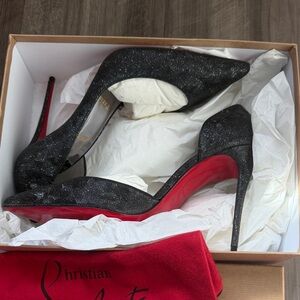 Christian Louboutin Sparkling Black Heels
